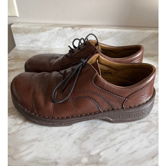 Birkenstock Brown Leather Oxford Comfort Shoes Size 12 Made in Germany Lace Up main image 4